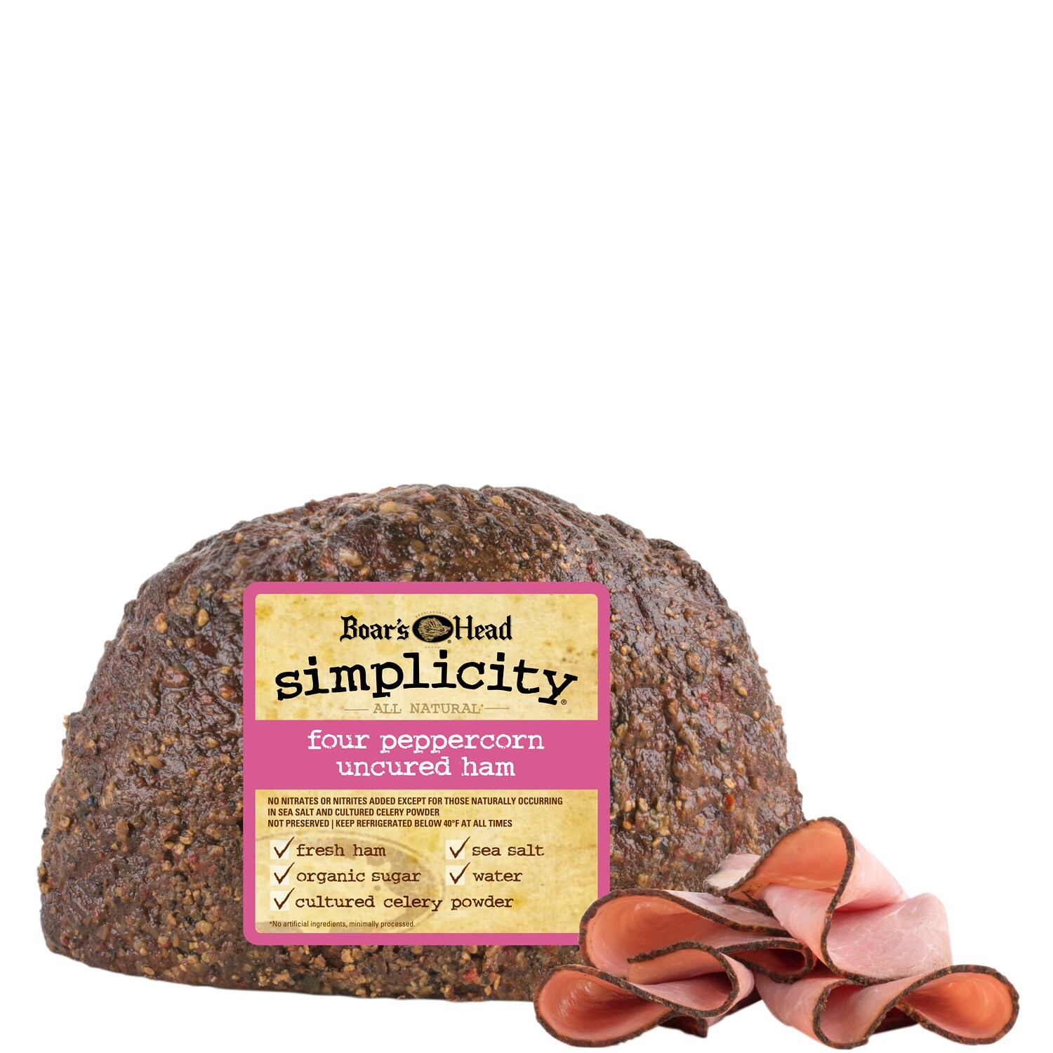Boar's Head Simplicity All Natural Four Peppercorn Uncured Ham