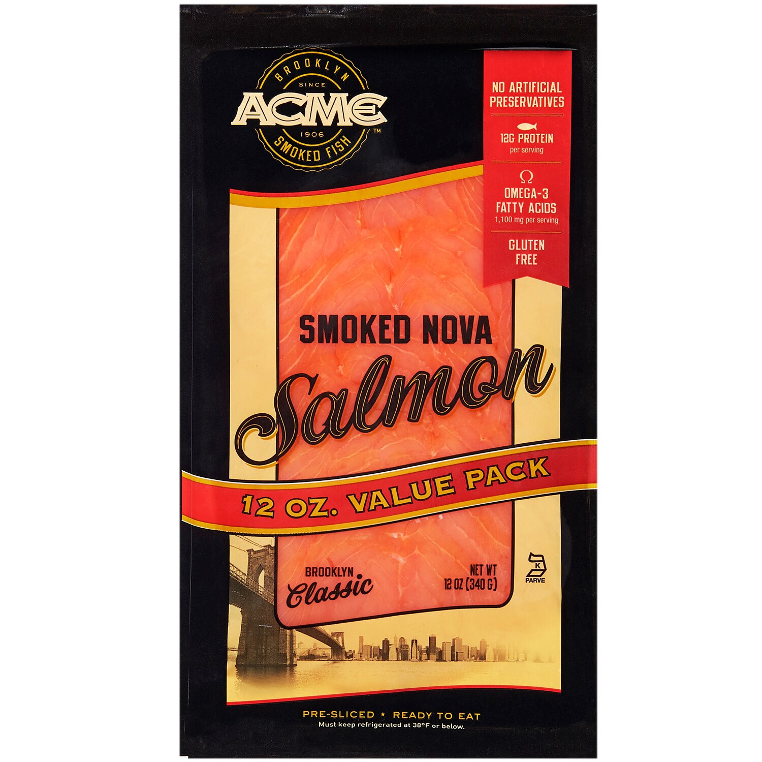 Acme Smoked Nova Salmon 12oz FreshDirect