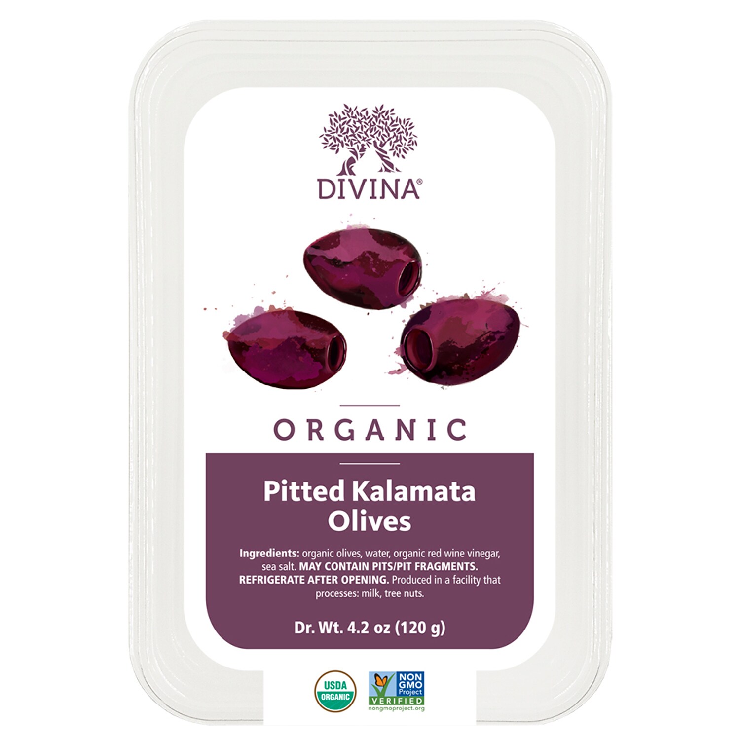 Divina Organic Pitted Kalamata Olives