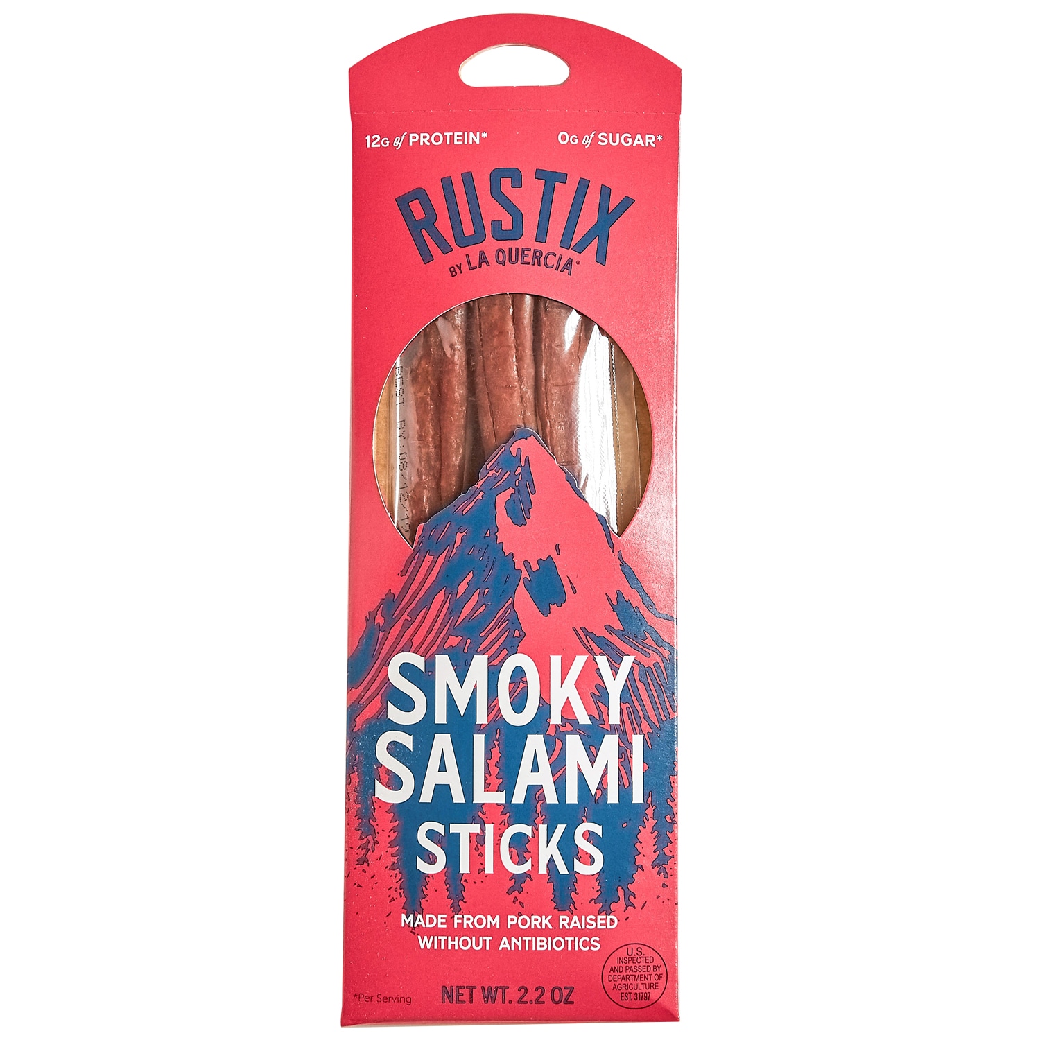 La Quercia Rustix Smoky Salami Sticks, Raised w/o Antibiotics