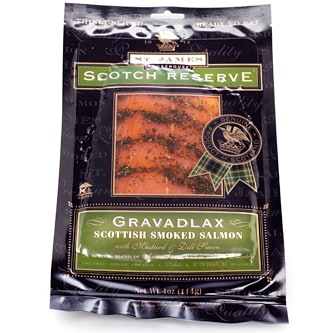 St. James Smokehouse Scotch Reserve Gravadlax Sliced Smoked Salmon