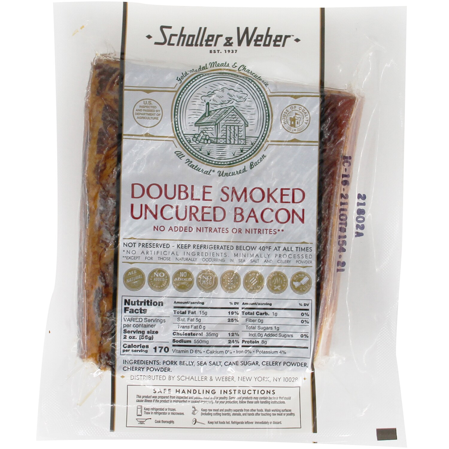 Schaller & Weber Double Smoked Bacon Slab