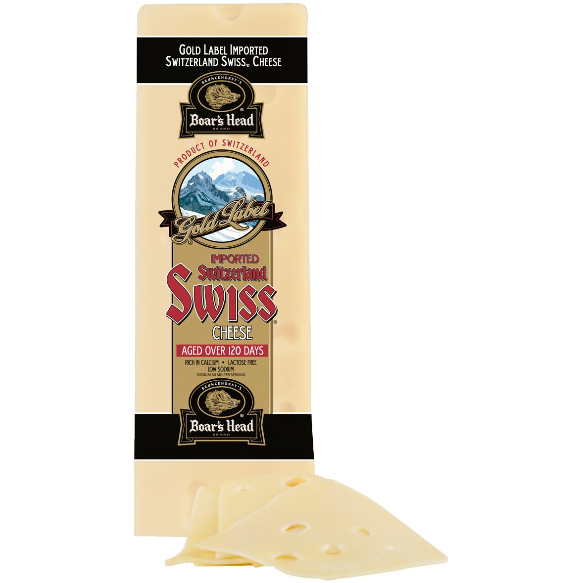 Boar's Head Gold Label Imported Switzerland Swiss Cheese