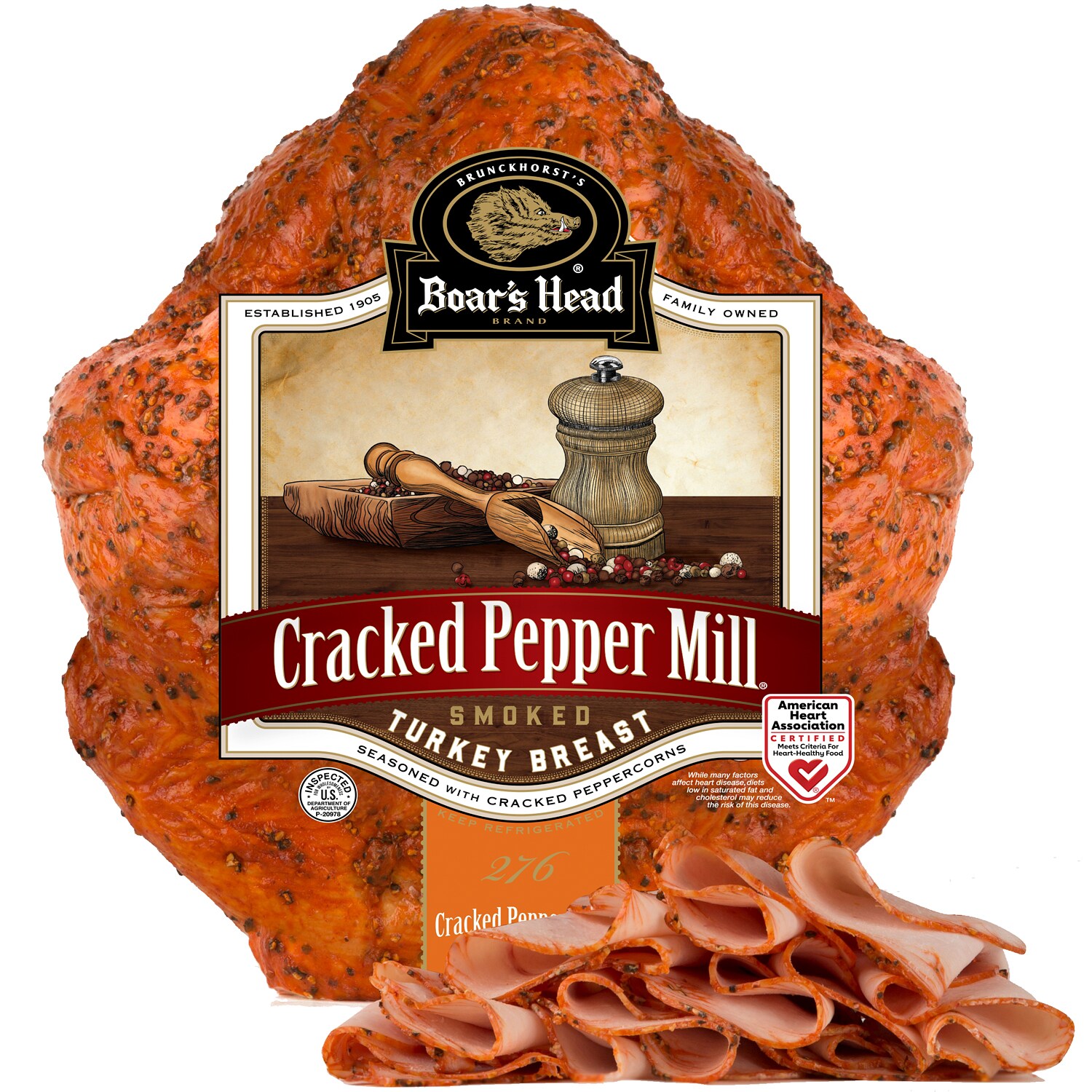 Boar's Head Cracked Pepper Mill Turkey Breast