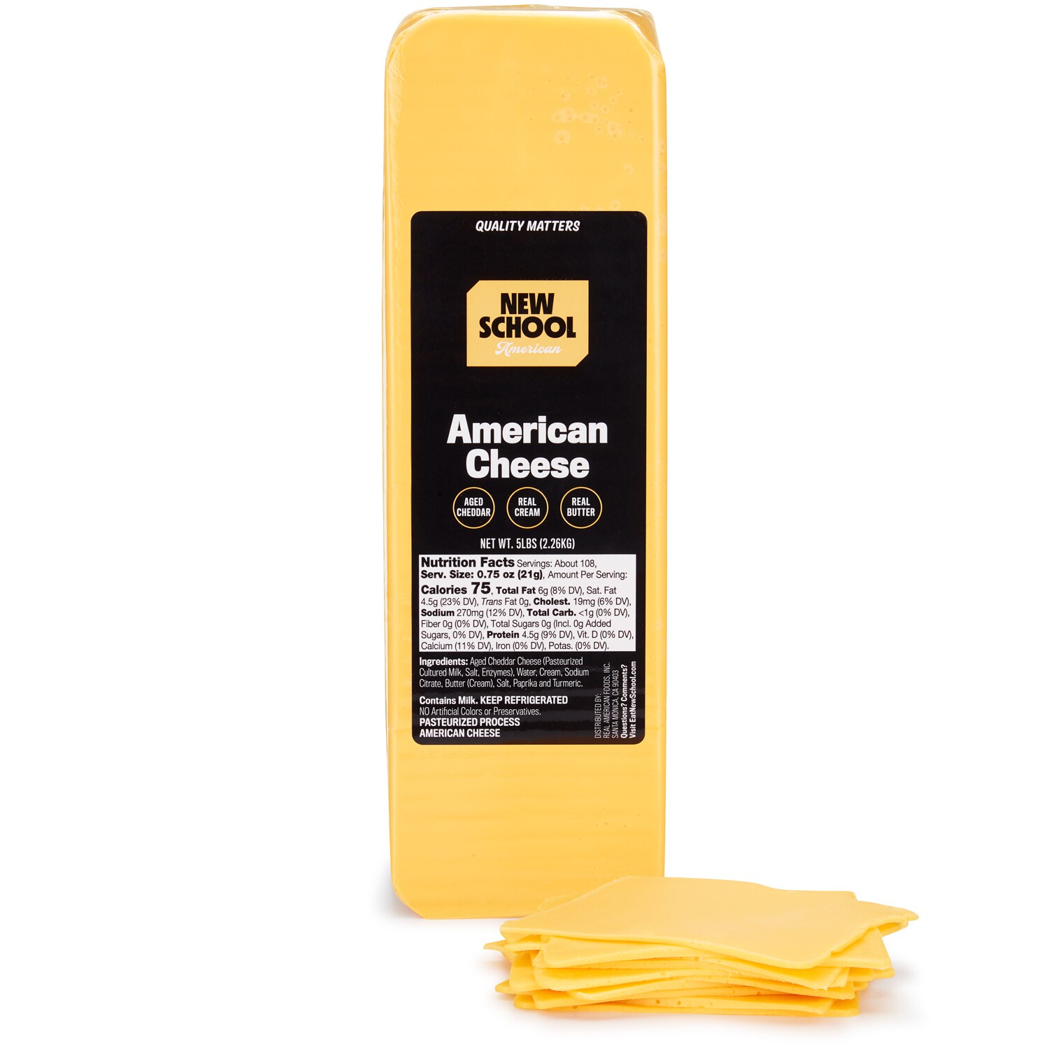New School Yellow American Cheese