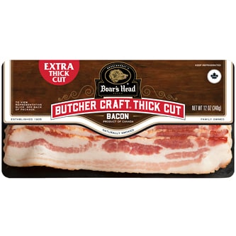 Boar's Head Imported Naturally Smoked Bacon, Extra Thick Cut