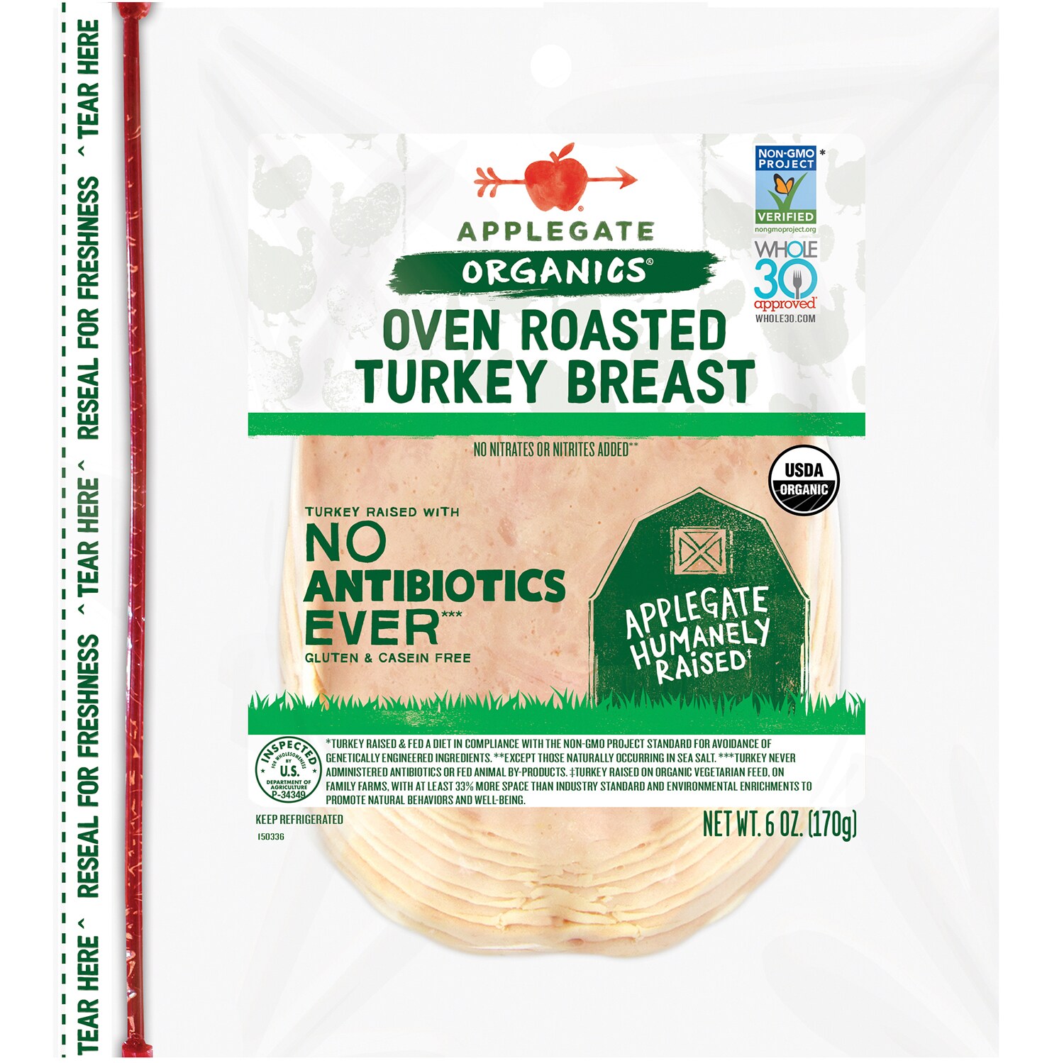 Applegate Organics Oven Roasted Turkey Breast