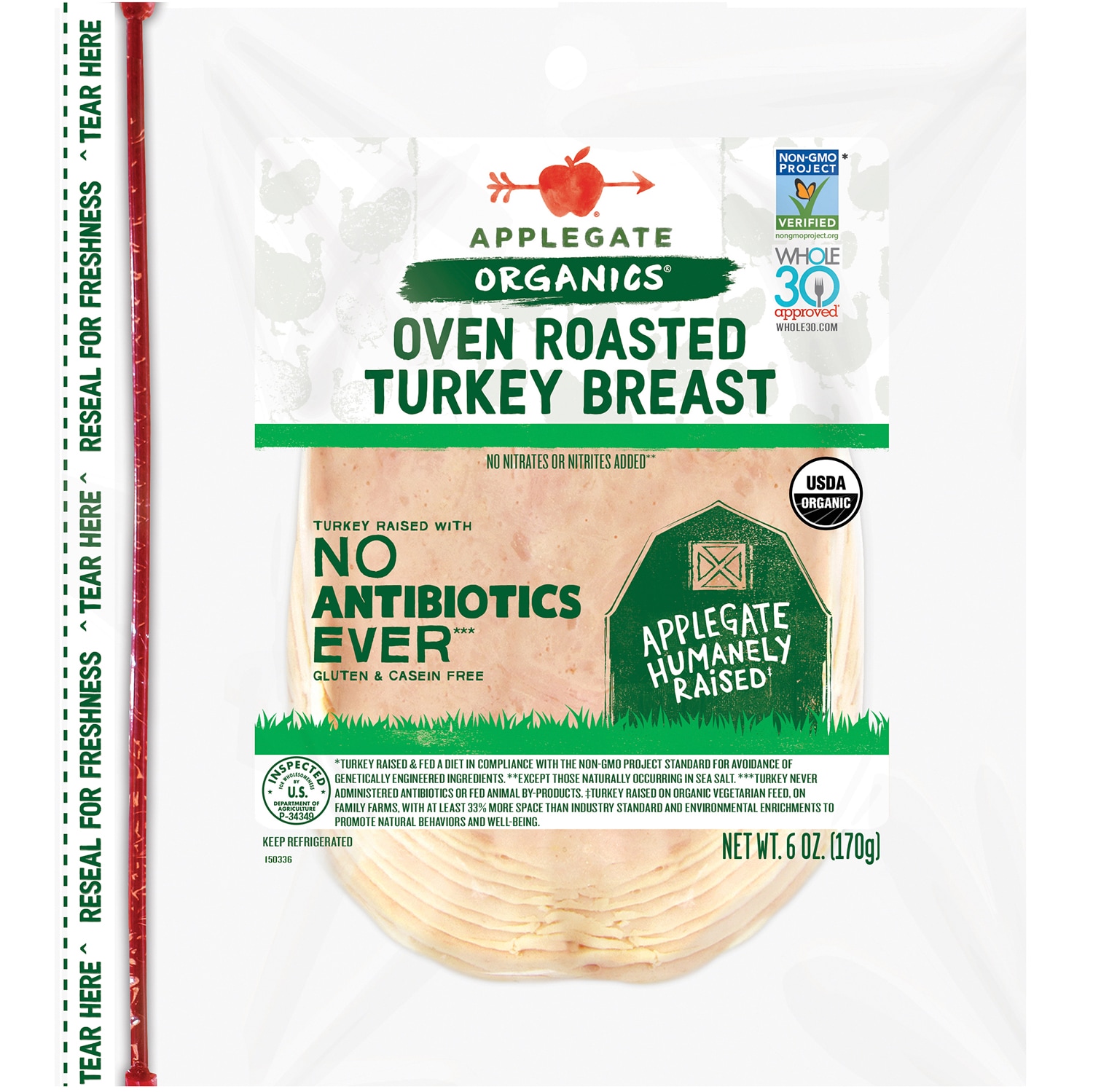 Applegate Organics Oven Roasted Turkey Breast