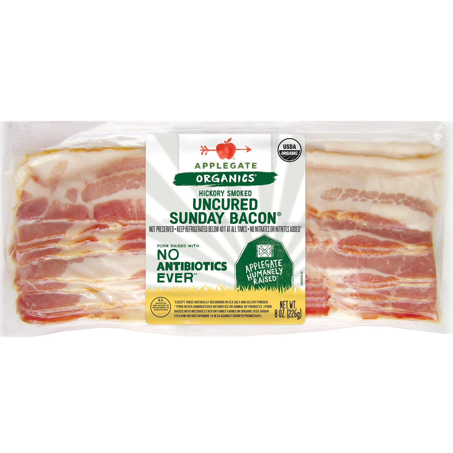 Applegate Organics Hickory Smoked Uncured Sunday Bacon