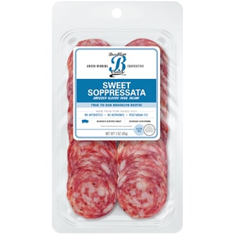 Brooklyn Cured Uncured Sweet Soppressata, Pre-Sliced