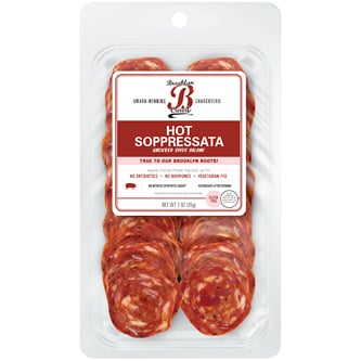 Brooklyn Cured Uncured Hot Soppressata, Pre-Sliced