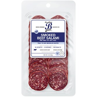 Brooklyn Cured Smoked Beef Salami, Pre-Sliced