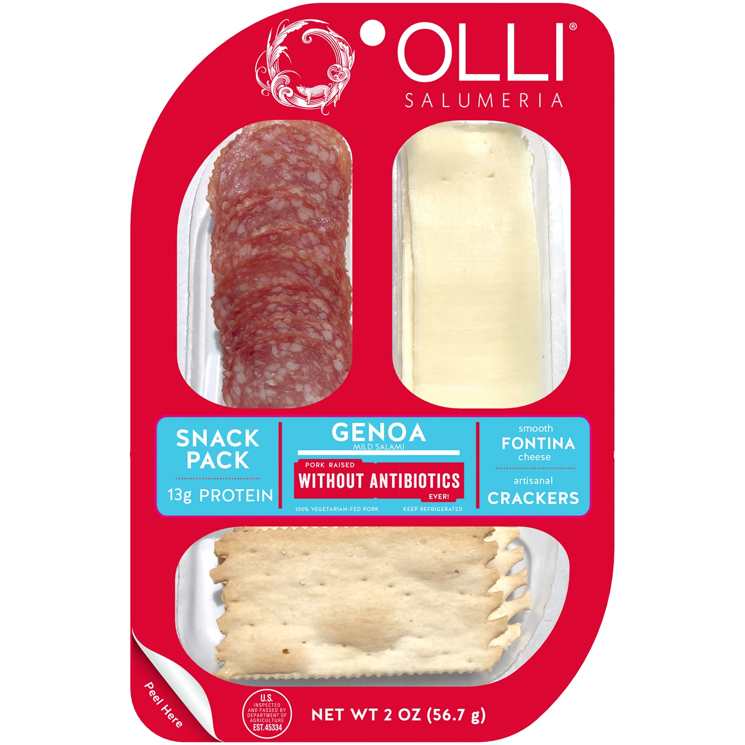 Olli Salumeria Snack Pack, Genoa & Fontina