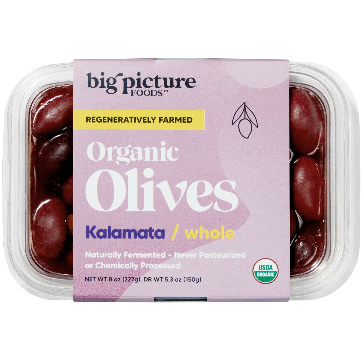 Big Picture Foods Organic Whole Kalamata Olives