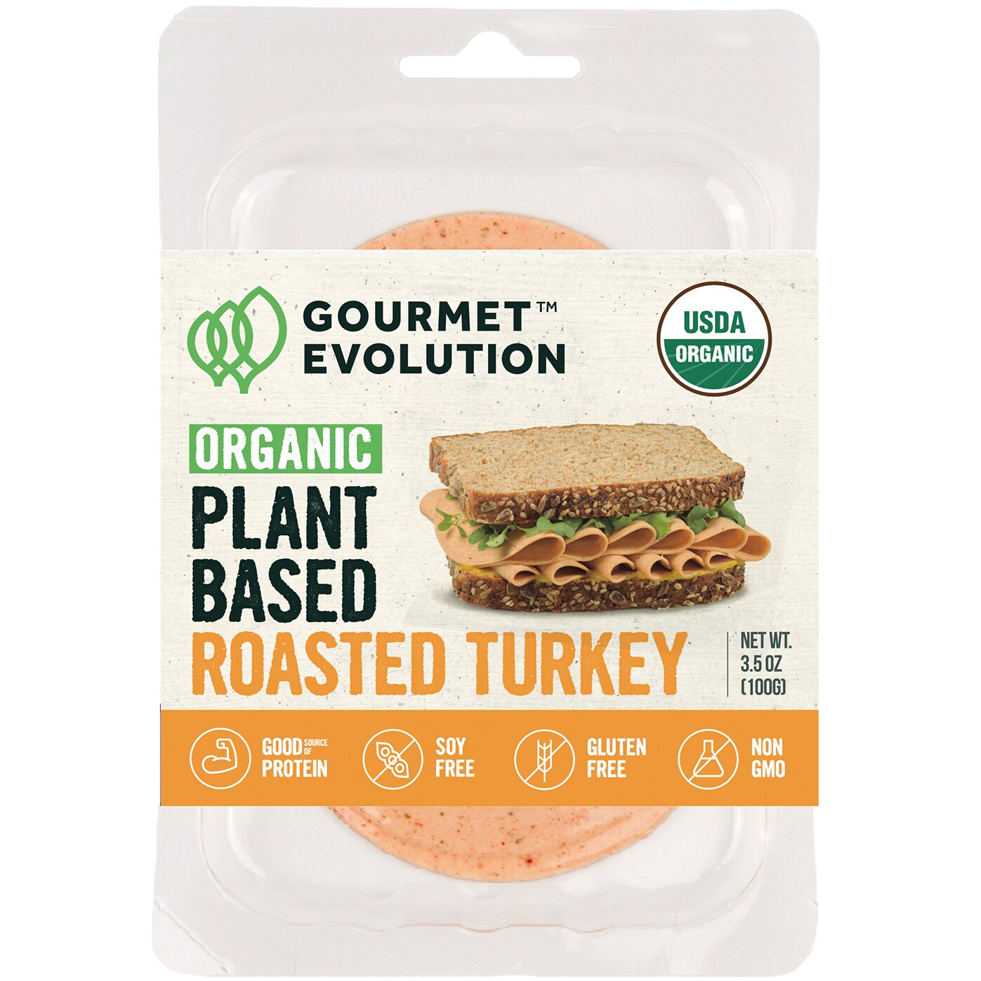 Gourmet Evolution Plant-Based Deli Slices, Roasted Turkey
