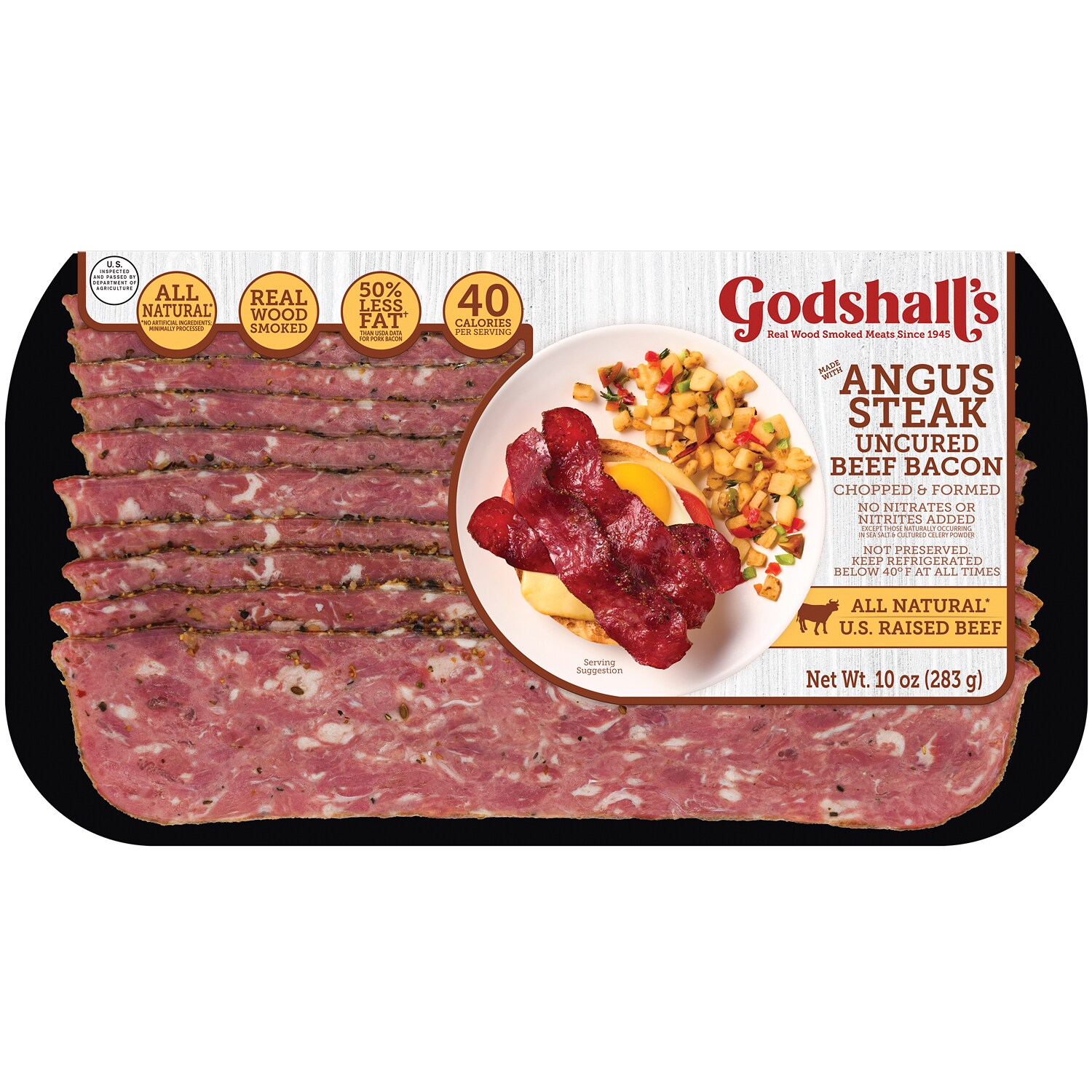 Godshall's Angus Steak Uncured Beef Bacon