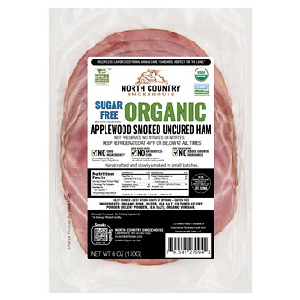 North Country Smokehouse Organic Sugar Free Applewood Smoked Uncured Ham