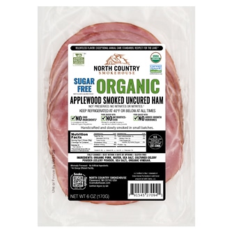 North Country Smokehouse Organic Sugar Free Applewood Smoked Uncured Ham