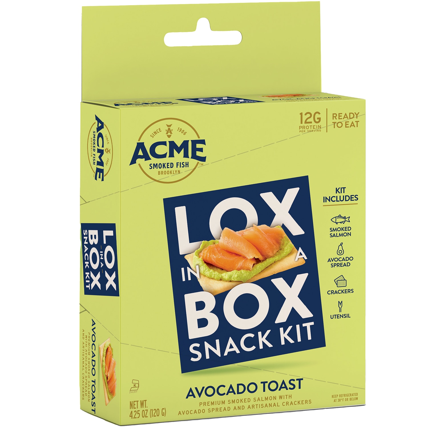 Acme Lox in a Box Snack Kit, Avocado Toast