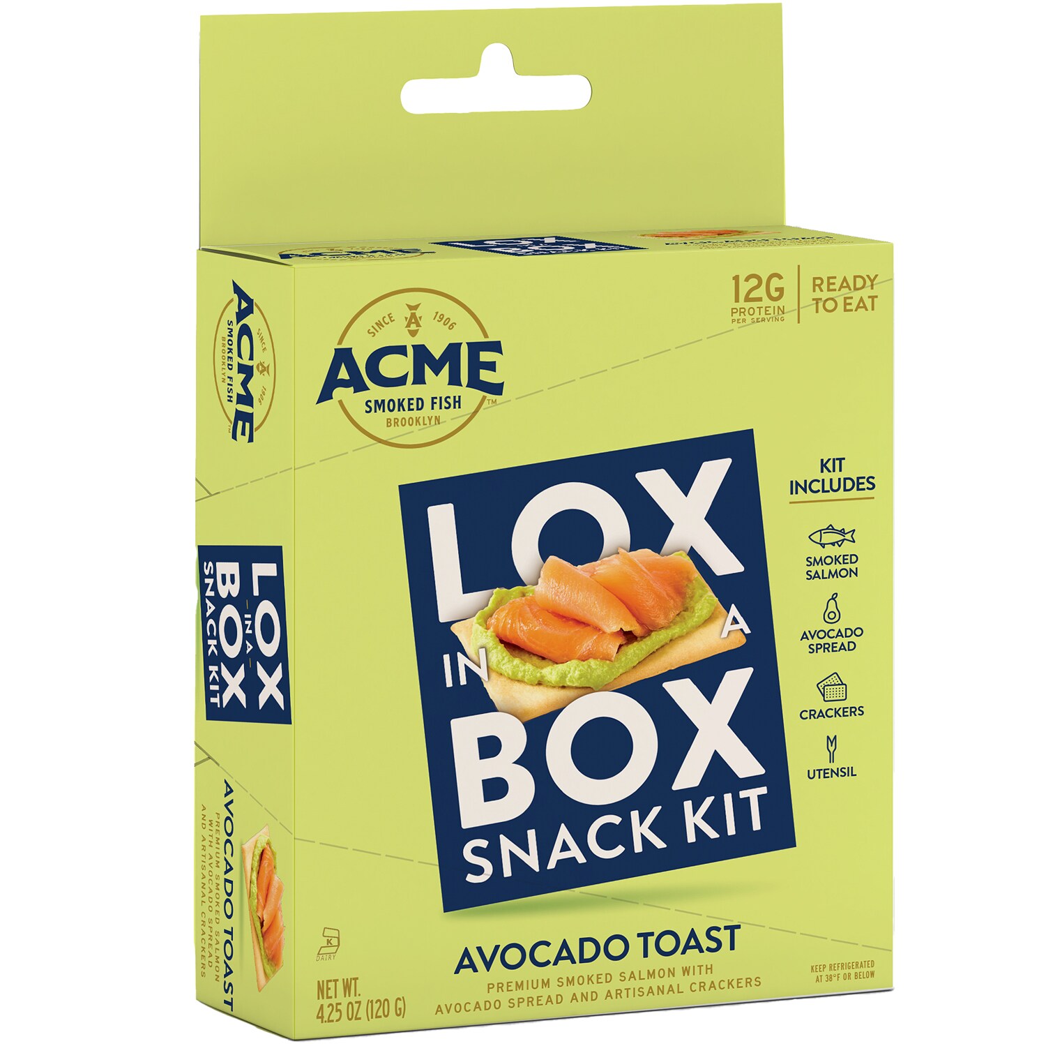 Acme Lox in a Box Snack Kit, Avocado Toast