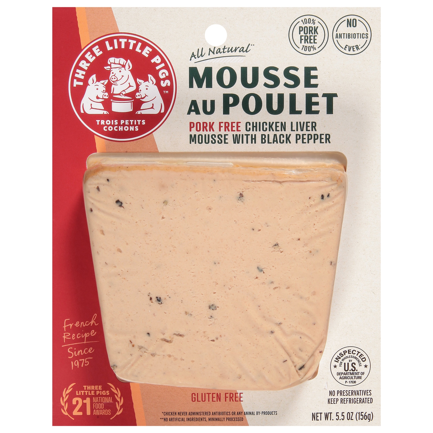 Three Little Pigs Mousse Au Poulet, Chicken Liver
