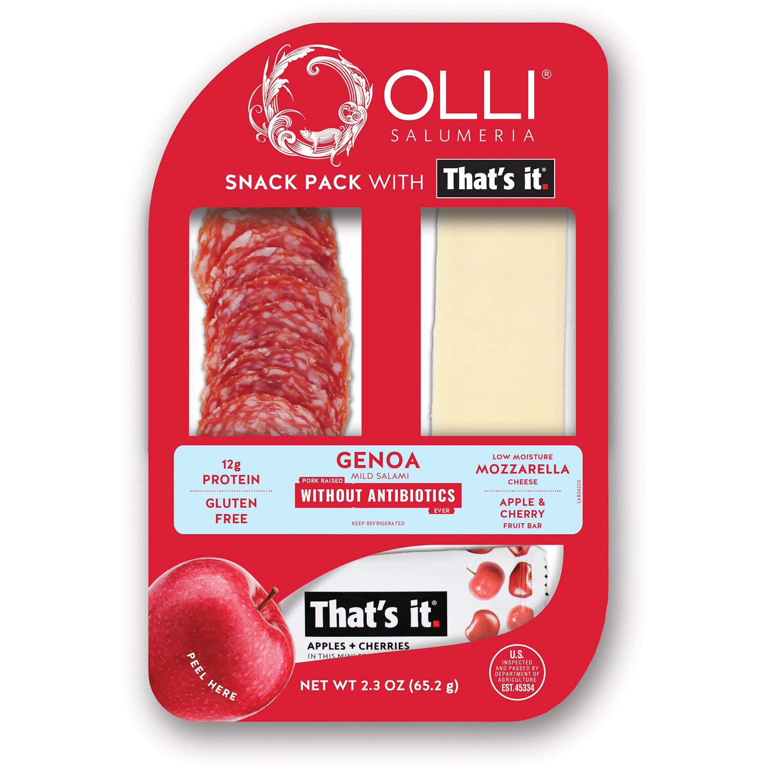 Olli Salumeria That's It Snack Pack, Genoa