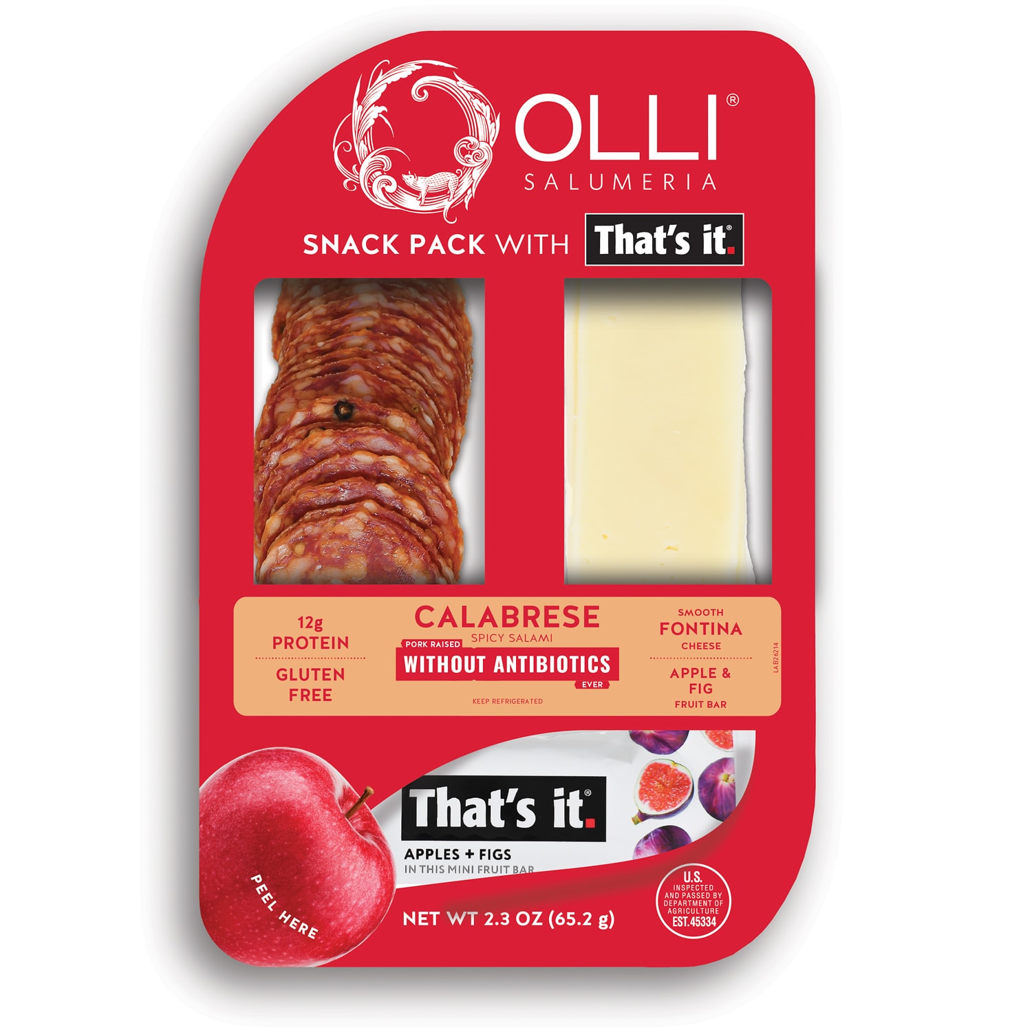 Olli Salumeria That's It Snack Pack, Calabrese
