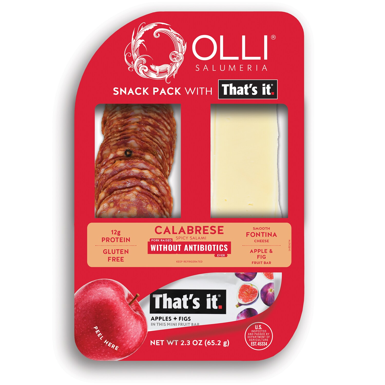 Olli Salumeria That's It Snack Pack, Calabrese
