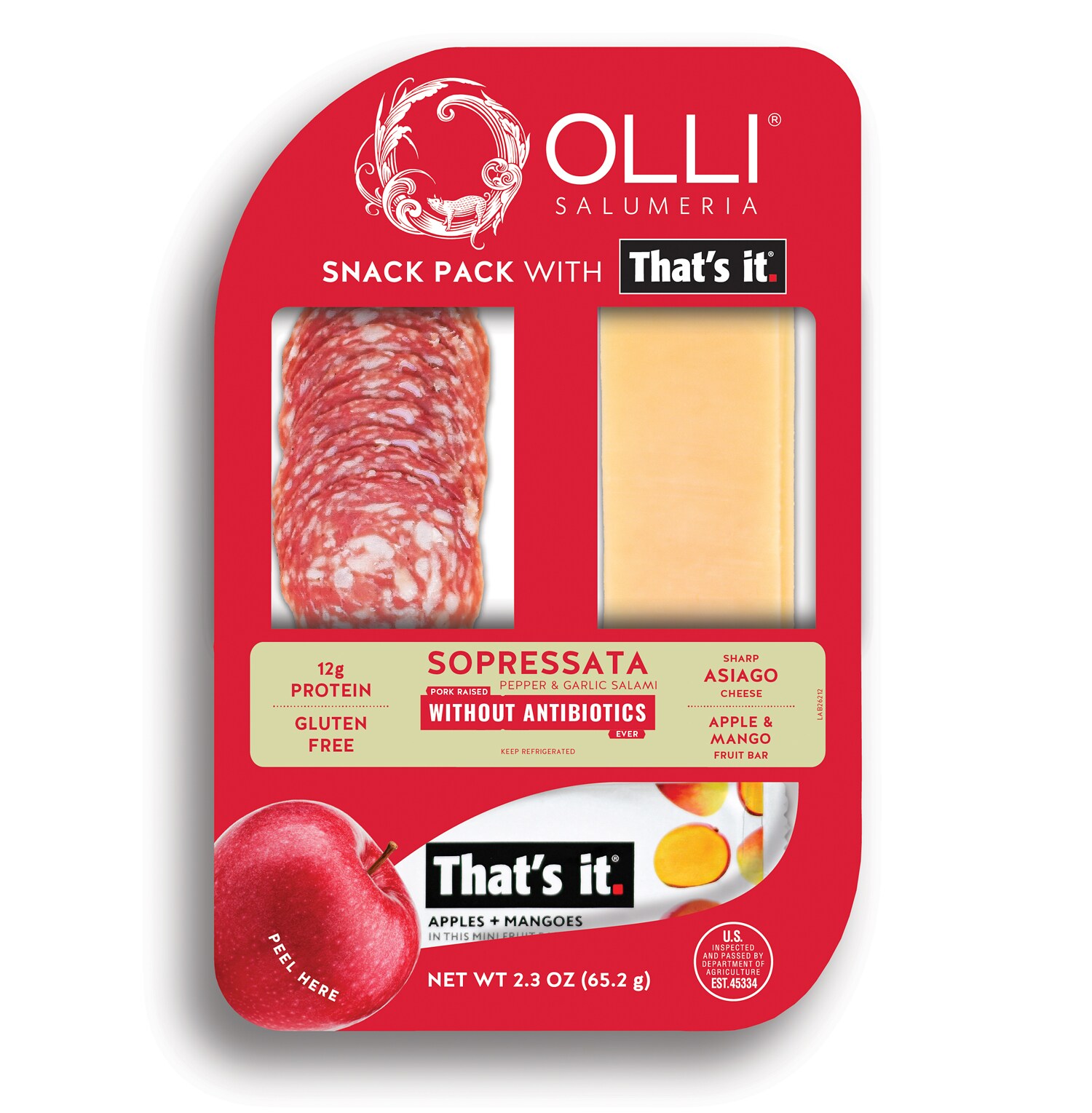 Olli Salumeria That's It Snack Pack, Sopressata