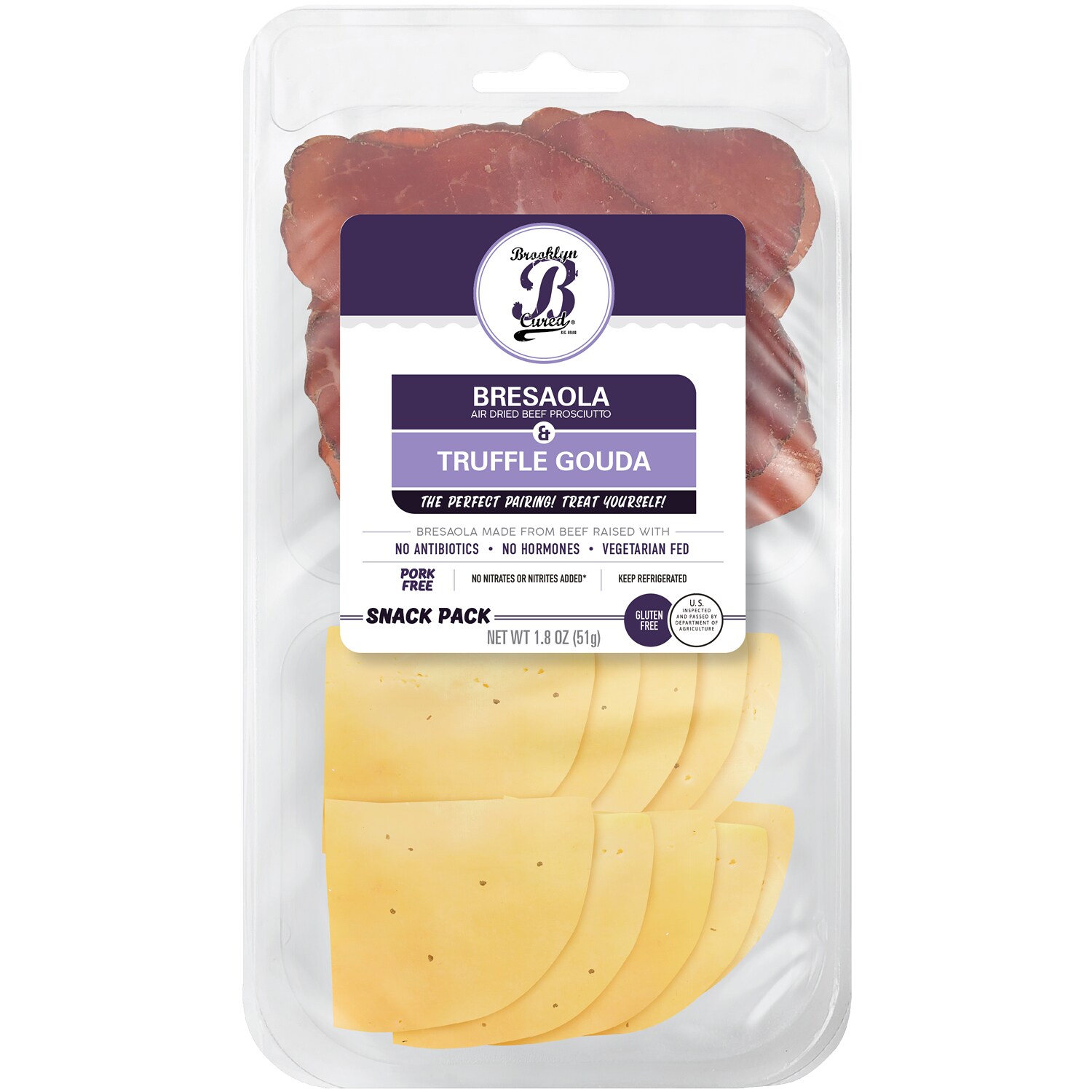 Brooklyn Cured Bresaola Truffle Gouda Snack Package