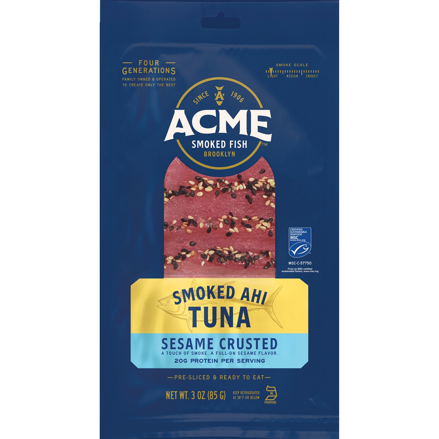Acme Sesame Crusted Smoked Ahi Tuna