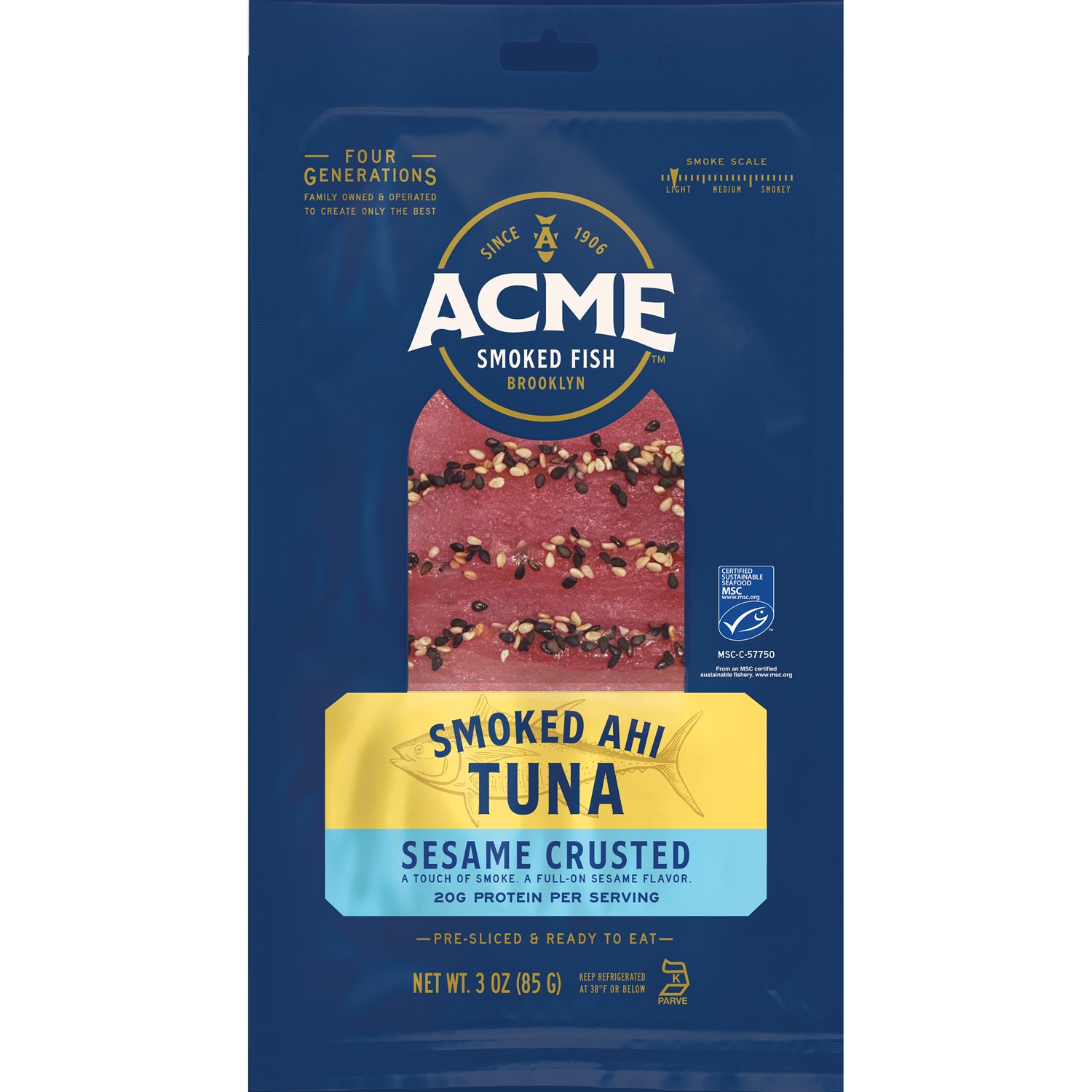 Acme Sesame Crusted Smoked Ahi Tuna