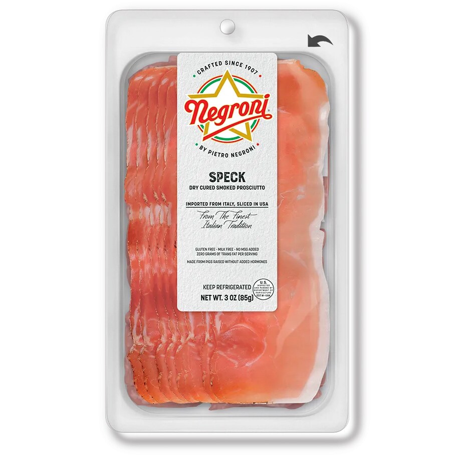Negroni Speck, Dry Cured Smoked Prosciutto