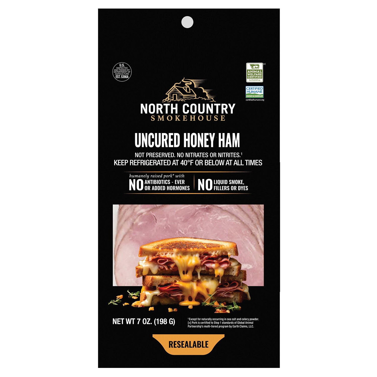 North Country Smokehouse Uncured Sliced Deli Honey Ham 