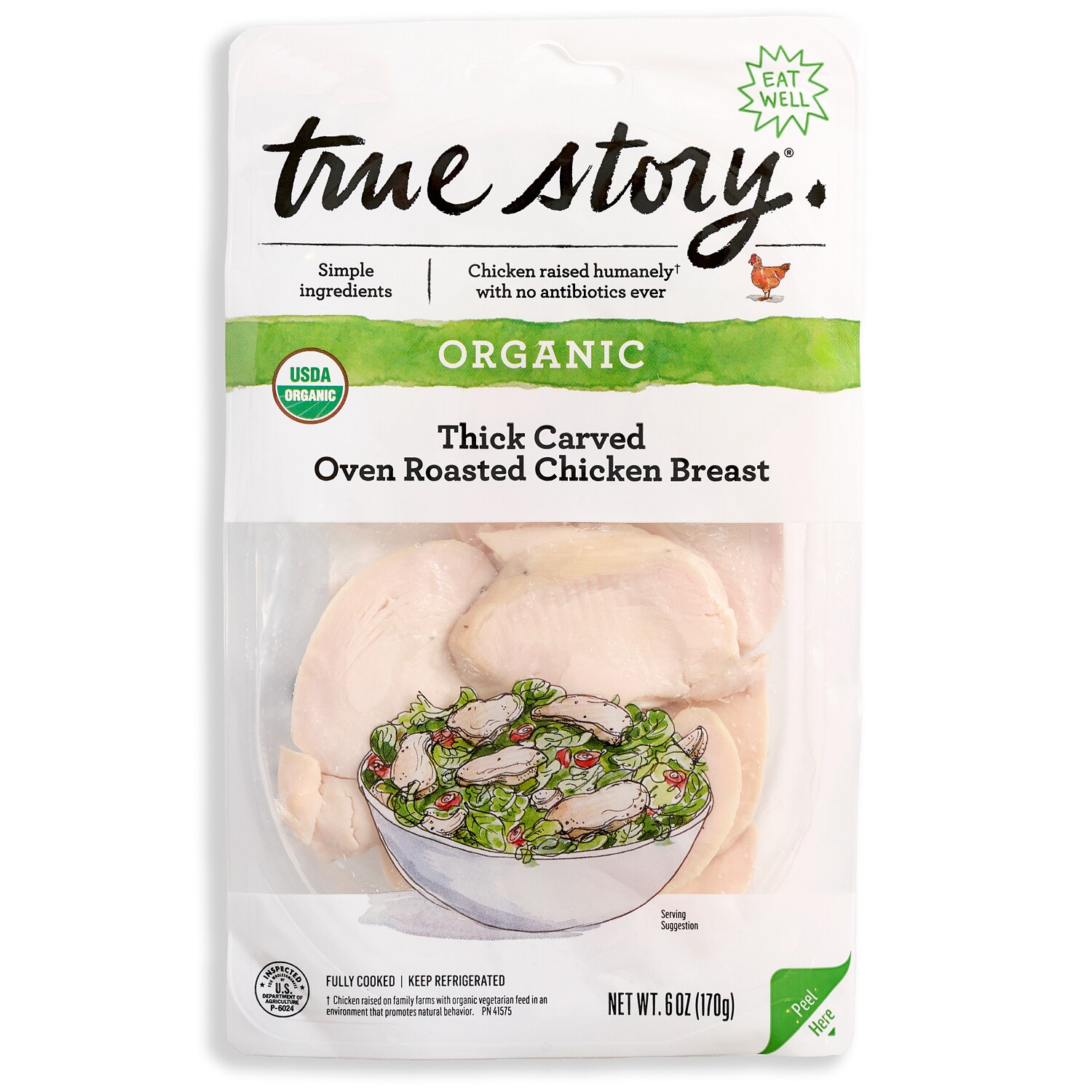 True Story Foods Organic Thick Cut Chicken Breast