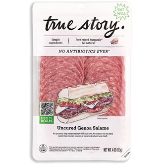 True Story Foods No Antibiotic Ever Genoa Salame