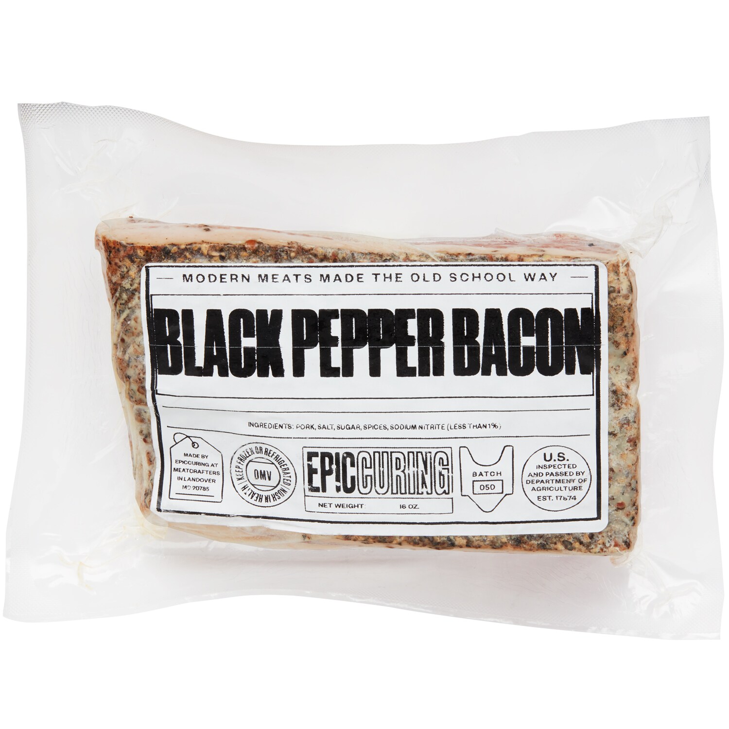 EPIC Curing Black Pepper Bacon, Frozen