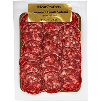 MeatCrafters Sliced Rosemary Lamb Salami
