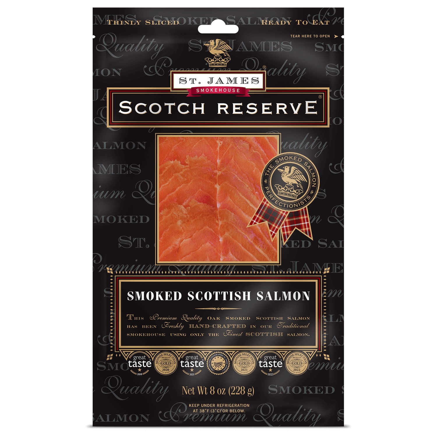 St. James Smokehouse Scotch Reserve Smoked Scottish Salmon