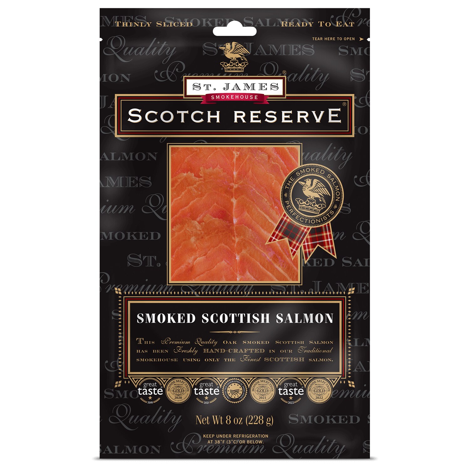 St. James Smokehouse Scotch Reserve Smoked Scottish Salmon