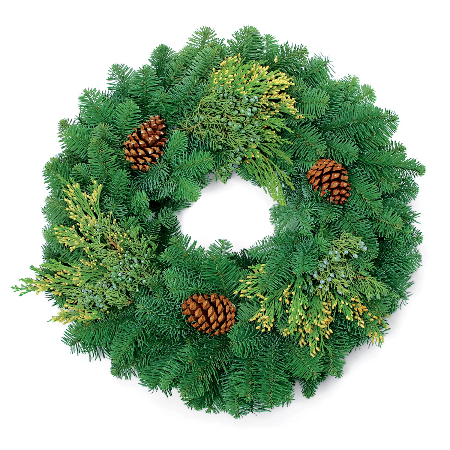 Fresh Mixed Evergreen Wreath