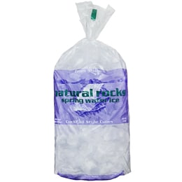 Natural Rocks Spring Water Ice, Cocktail Style Cubes