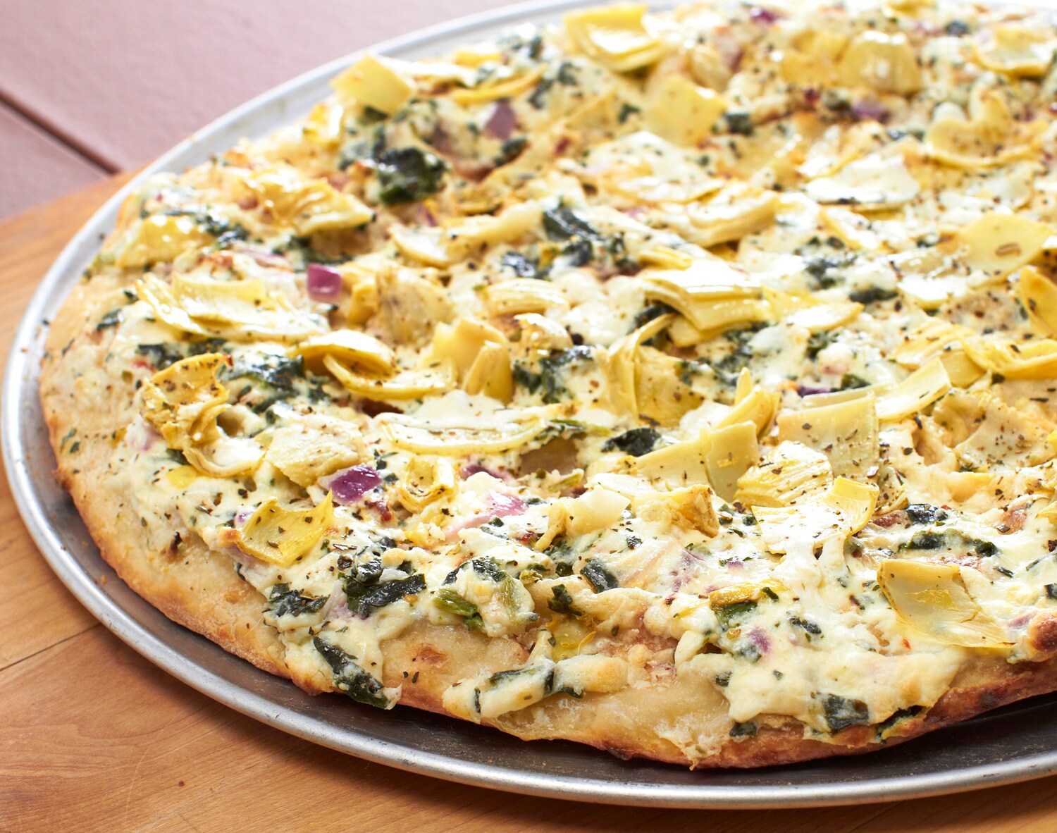 FreshDirect Frozen Grilled Thin-Crust Spinach and Artichoke Pizza