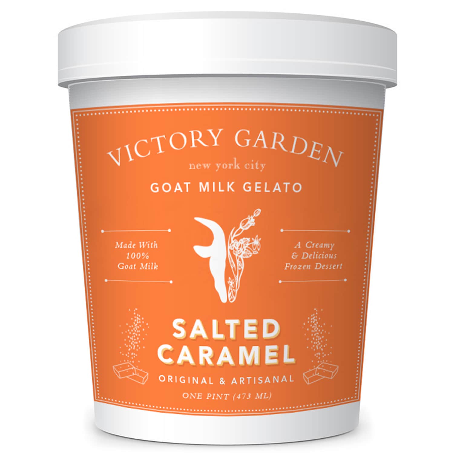 Victory Garden Goat Milk Gelato, Salted Caramel