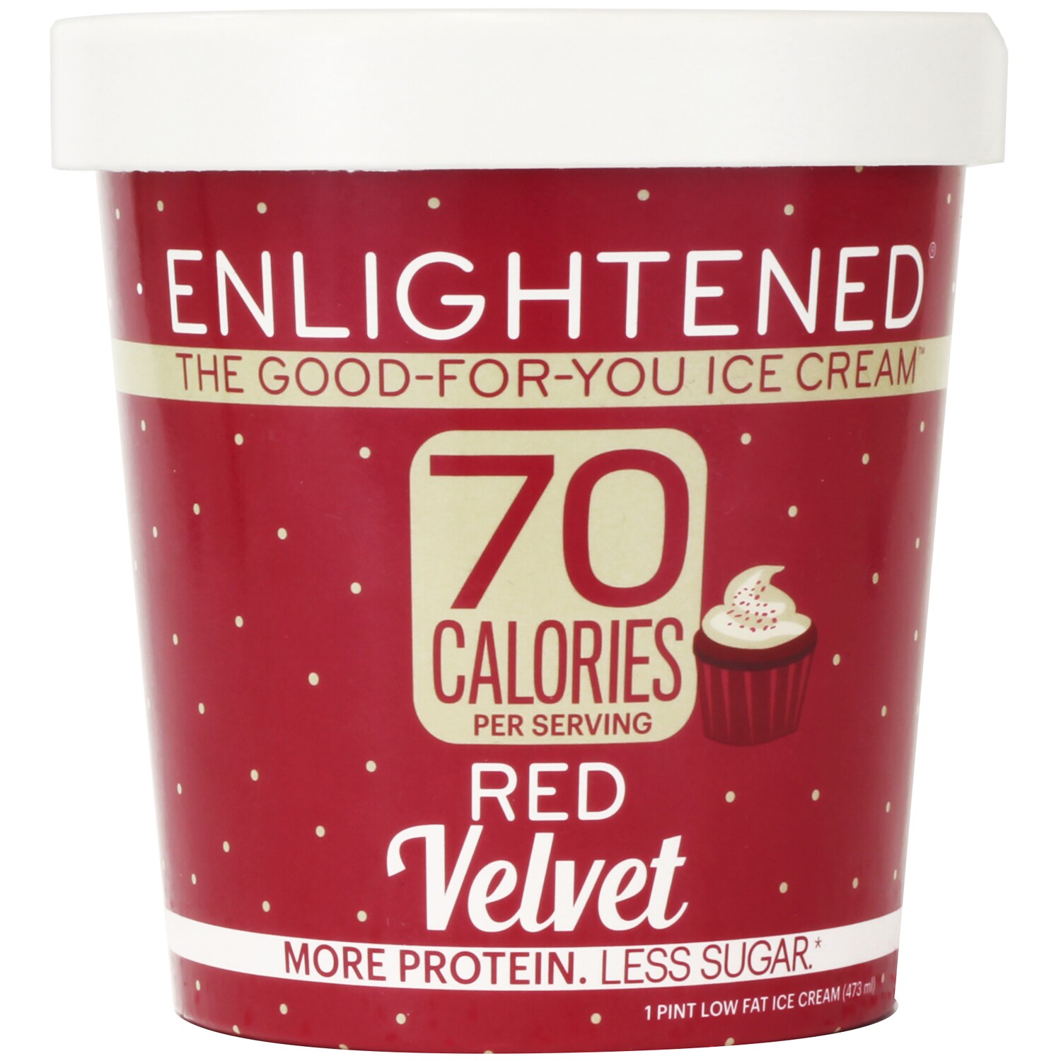 Enlightened Low-Fat Ice Cream, Red Velvet