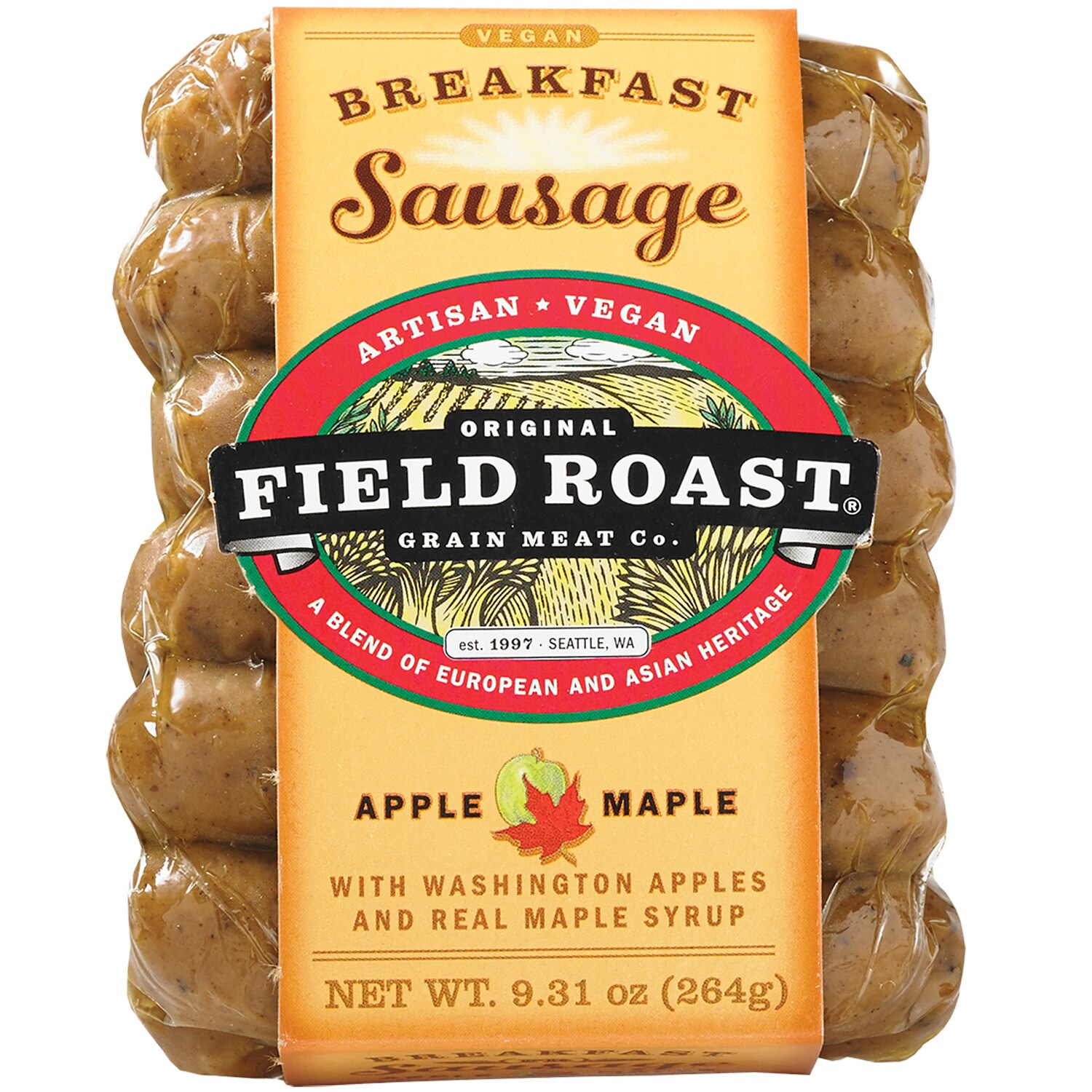 Field Roast Vegan Breakfast Sausages, Apple Maple