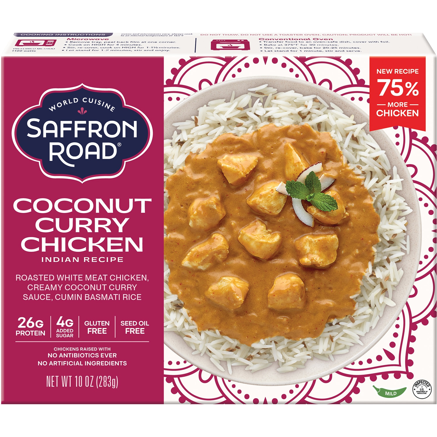 Saffron Road Coconut Chicken Curry with Basmati Rice