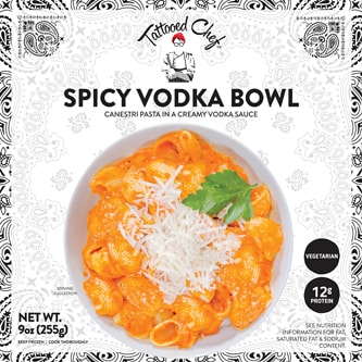 Tattooed Chef Spicy Vodka Pasta Bowl, Frozen