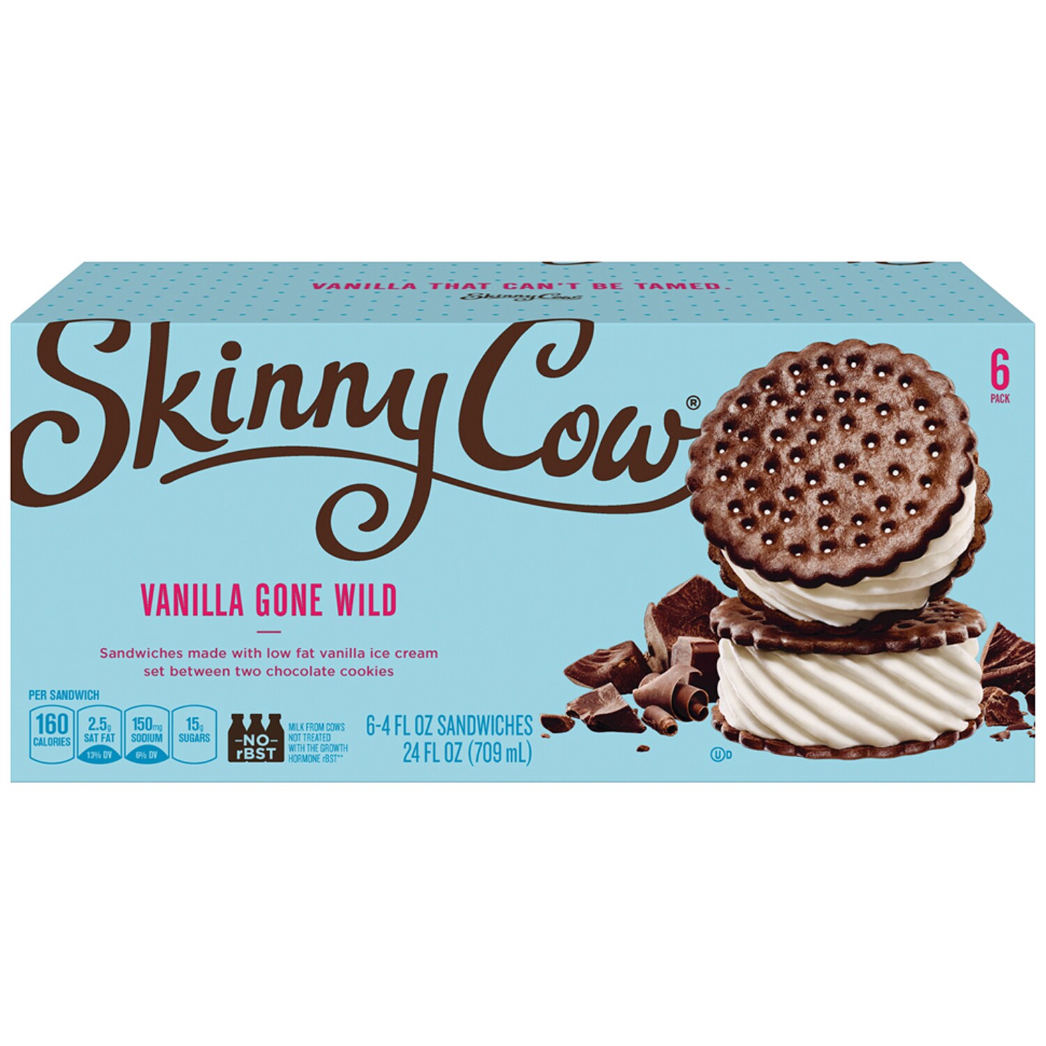 Skinny Cow Ice Cream Sandwiches, Vanilla 