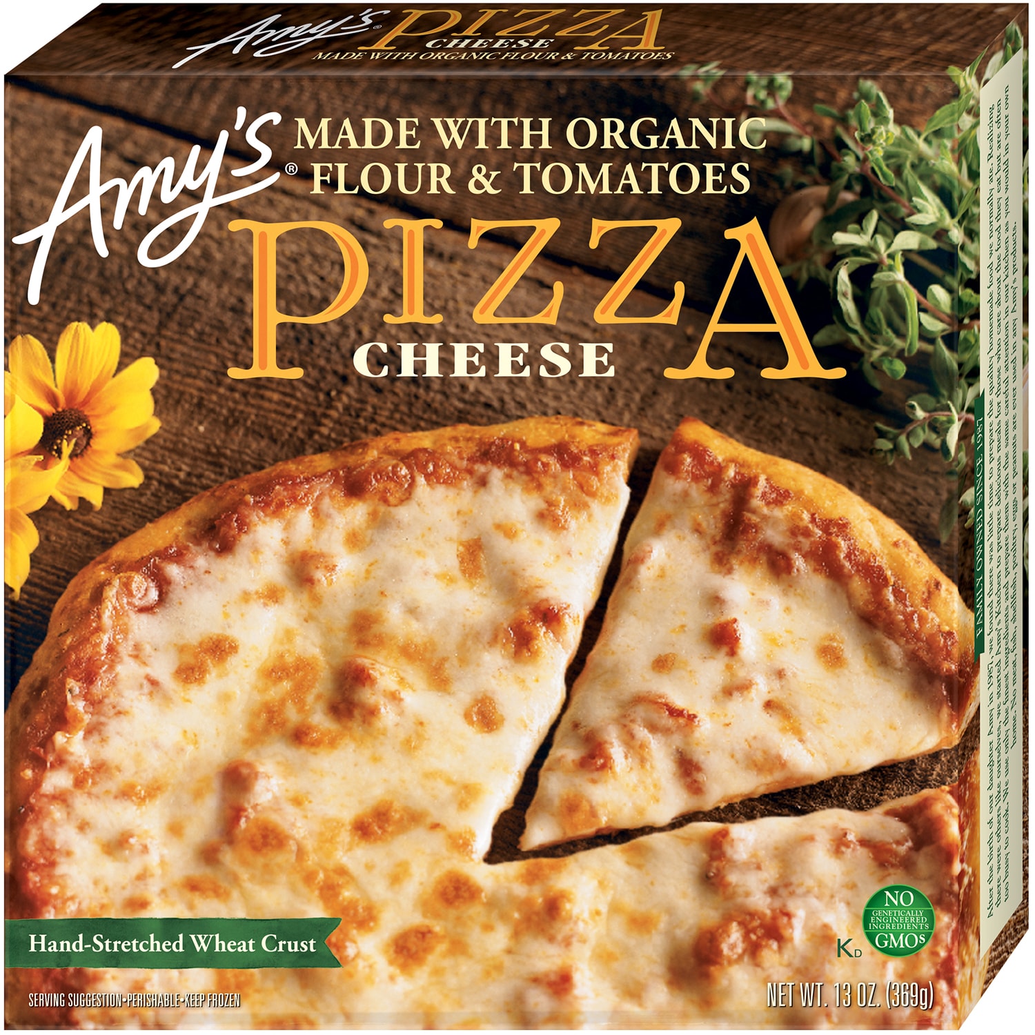 Amy's Hand-Stretched Wheat Crust Pizza, Cheese, Frozen